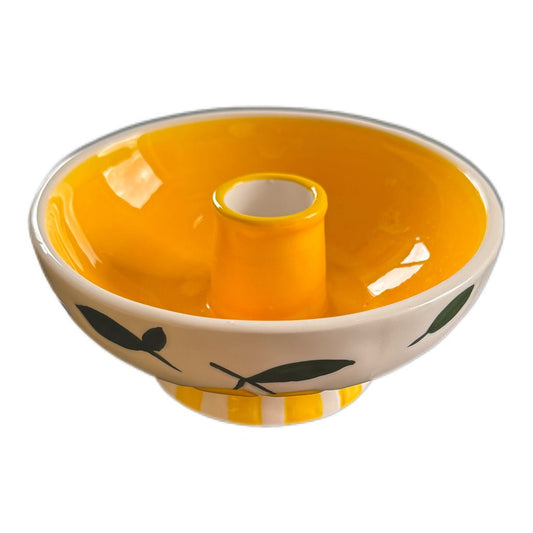 Kerzenhalter mit Zitronenmuster - JP Lifestyle & More
