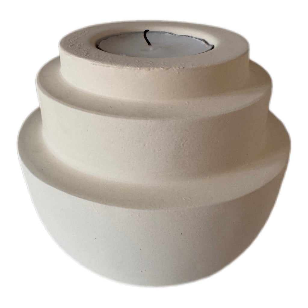 Kerzenhalter Saluzzo Cream matt von Light & LIving - JP Lifestyle & More