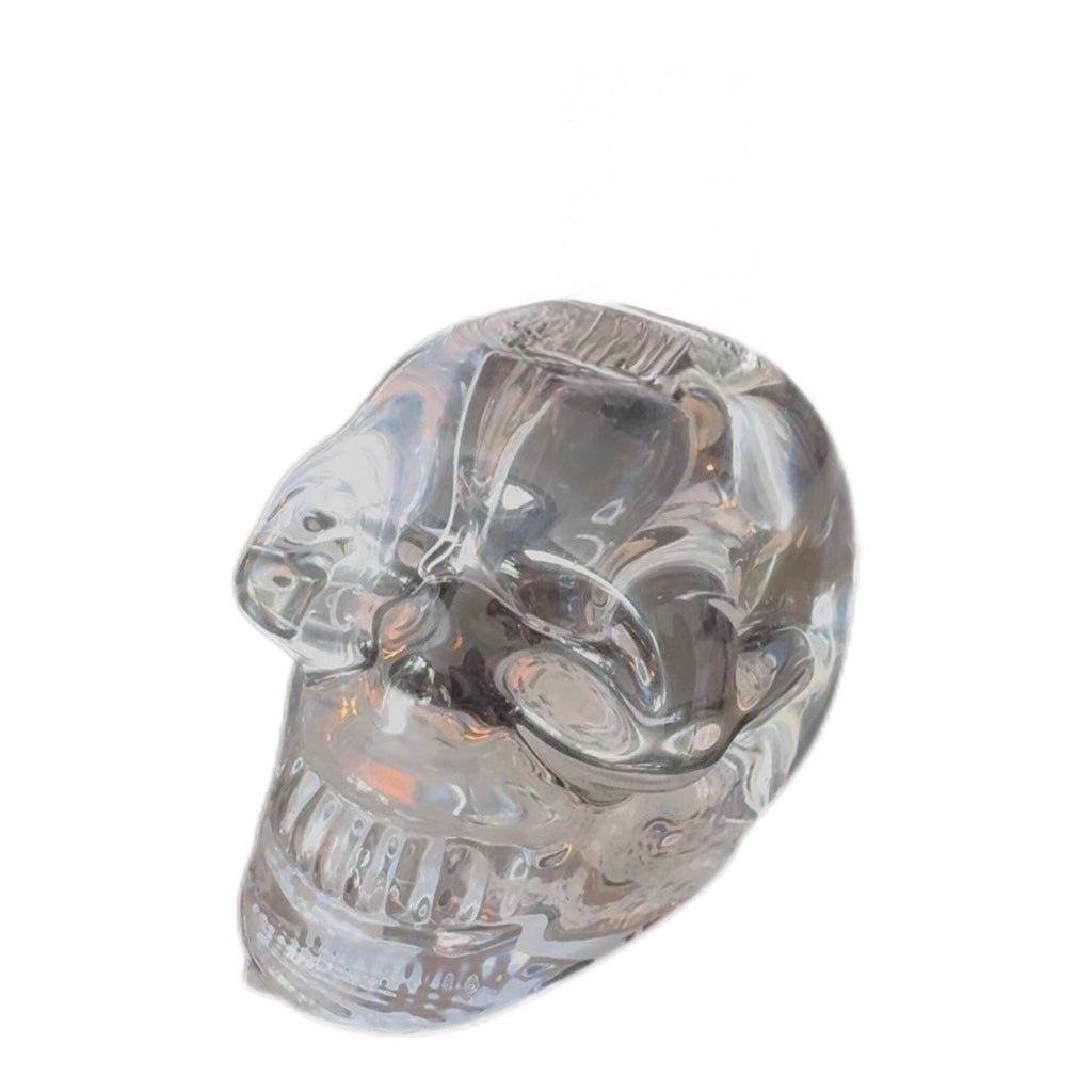 Kerzenhalter Totenkopf Glas transparent 5 cm Boltze Home - JP Lifestyle & More