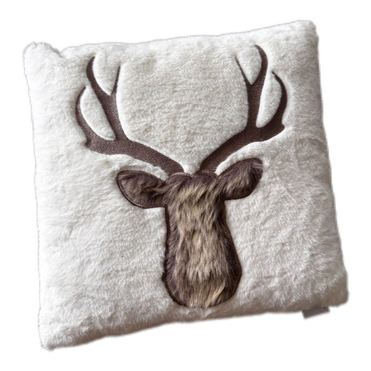 Kissen " Hirsch "Beige/Cremeweiß 45 x 45 cm Polyester von Exner - JP Lifestyle & More