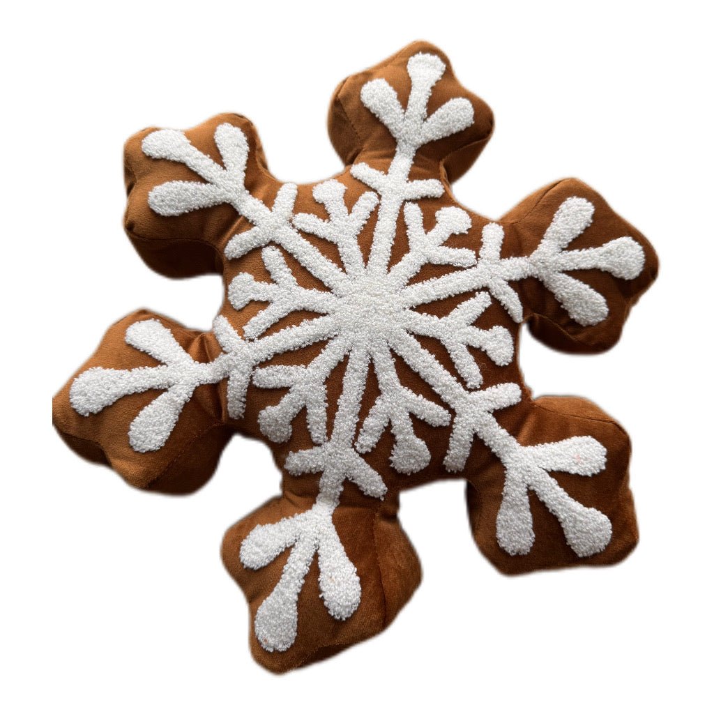 Kissen Schneeflocke in Braun von Exner 45 x 45 cm - JP Lifestyle & More