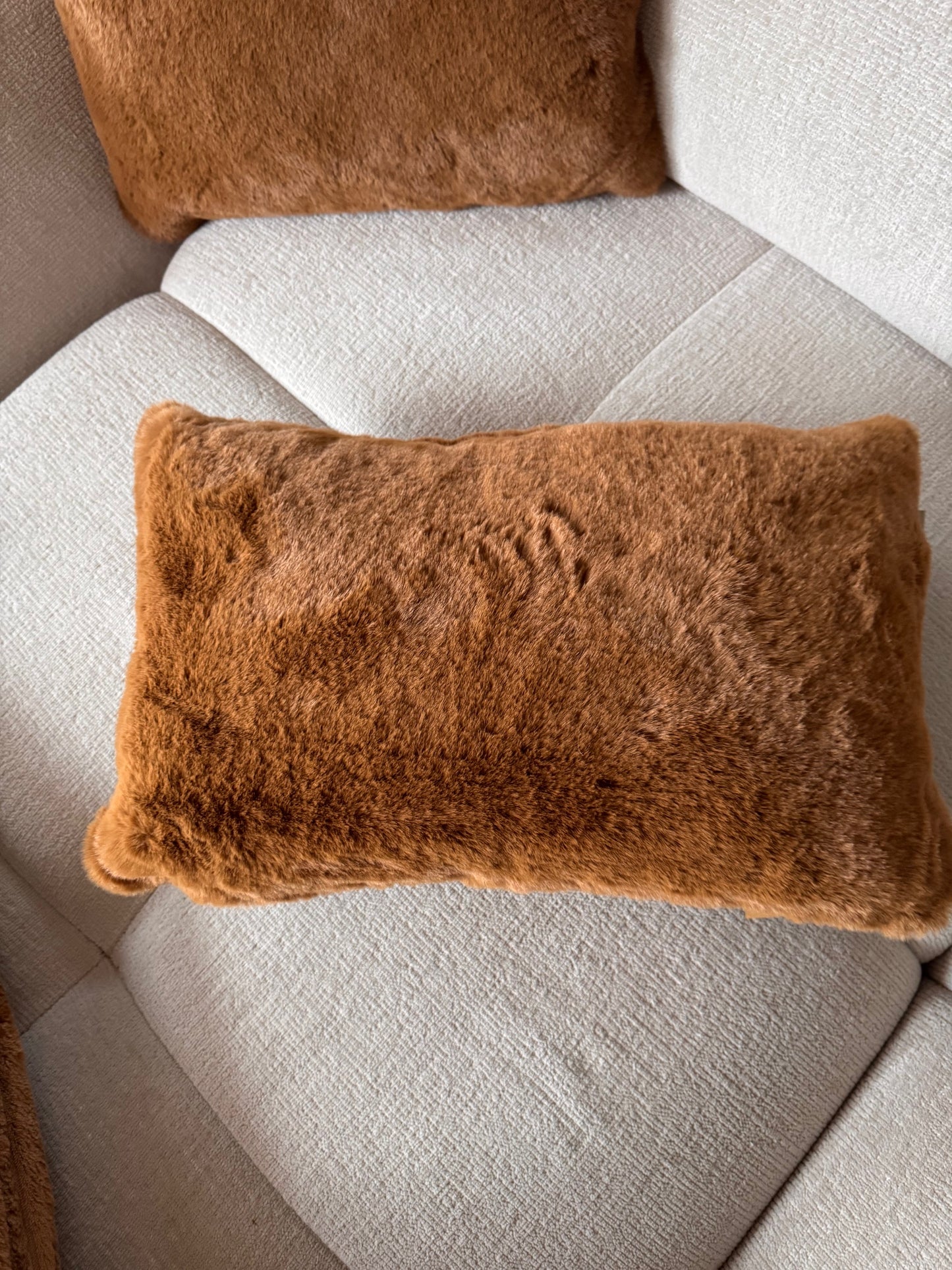 Wohnkissen/ Dekokissen ZAYA in Tobacco  Braun 30 x 50 cm von Dutch Decor