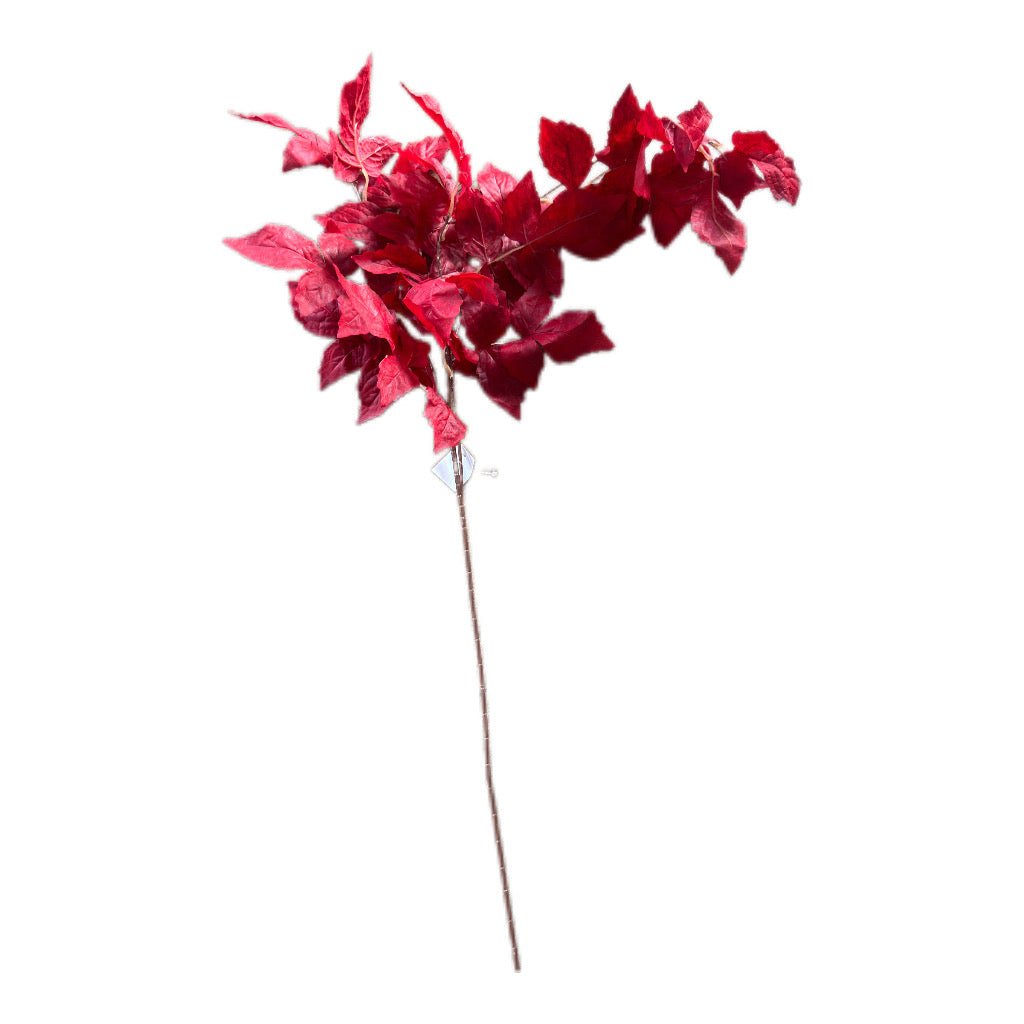 Künstlicher Blätterzweig Rot 100 cm Mondex - JP Lifestyle & More