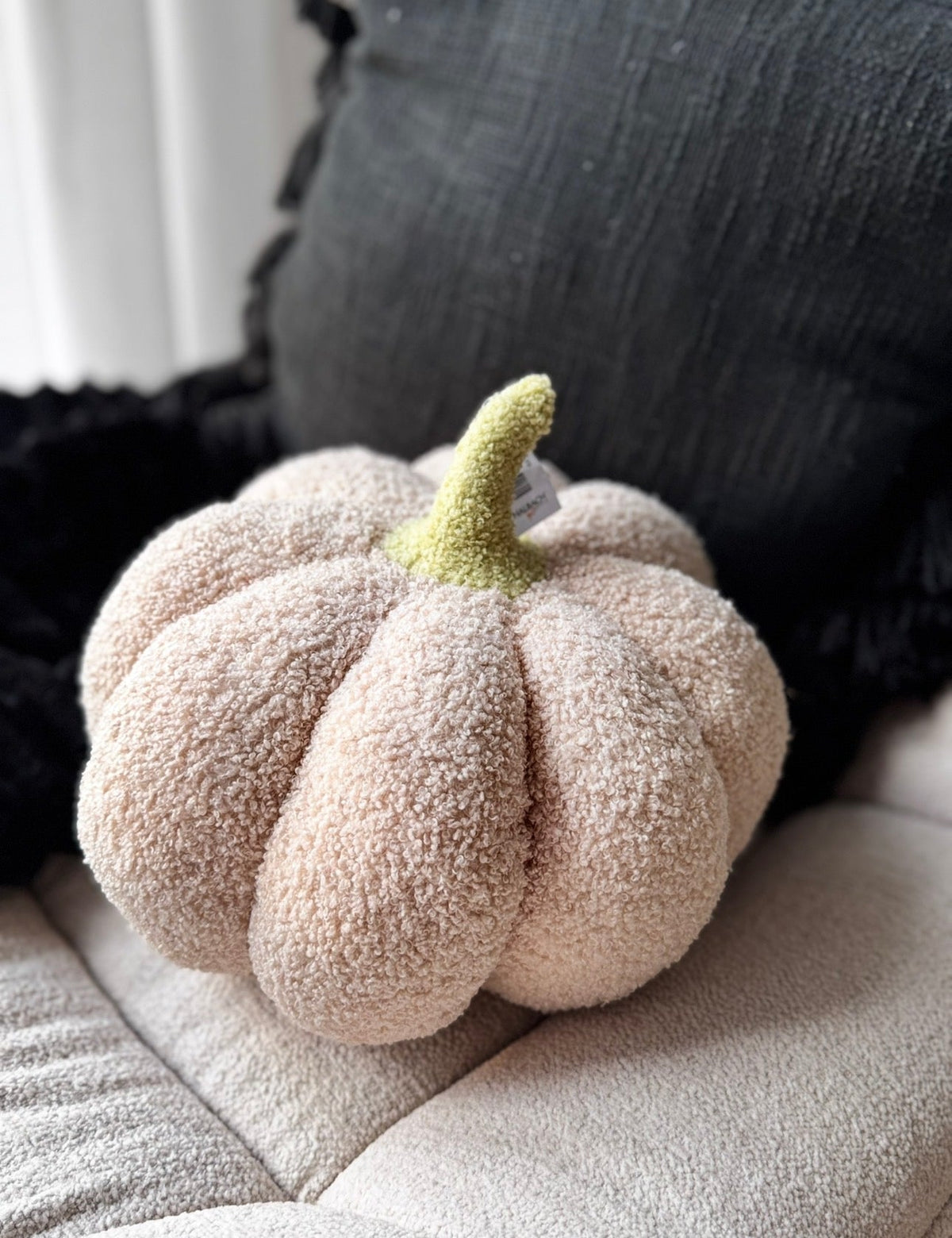 Kürbiskissen aus Stoff Ø 29 cm – Halbach - JP Lifestyle & More