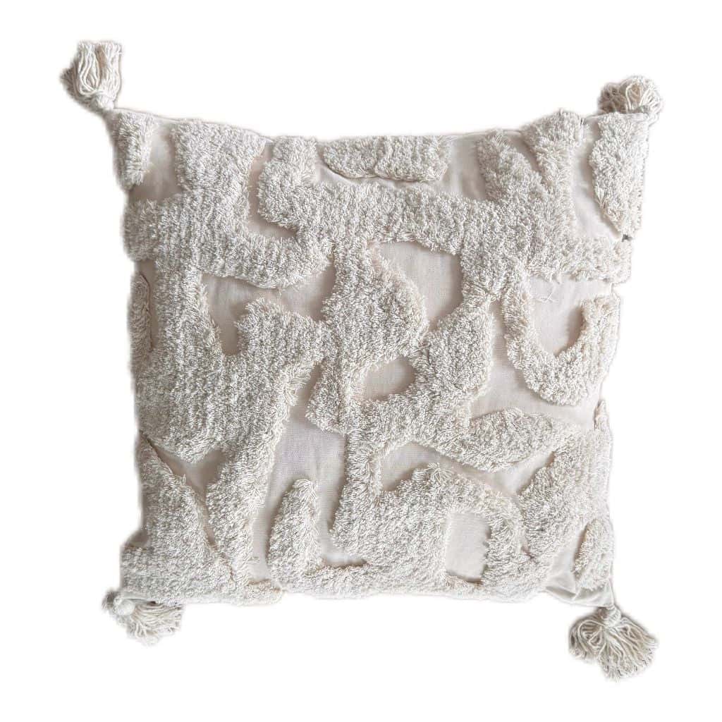 Luxuriöses Wohnkissen Olivia in Cremeton von Homeexklusive - JP Lifestyle & More