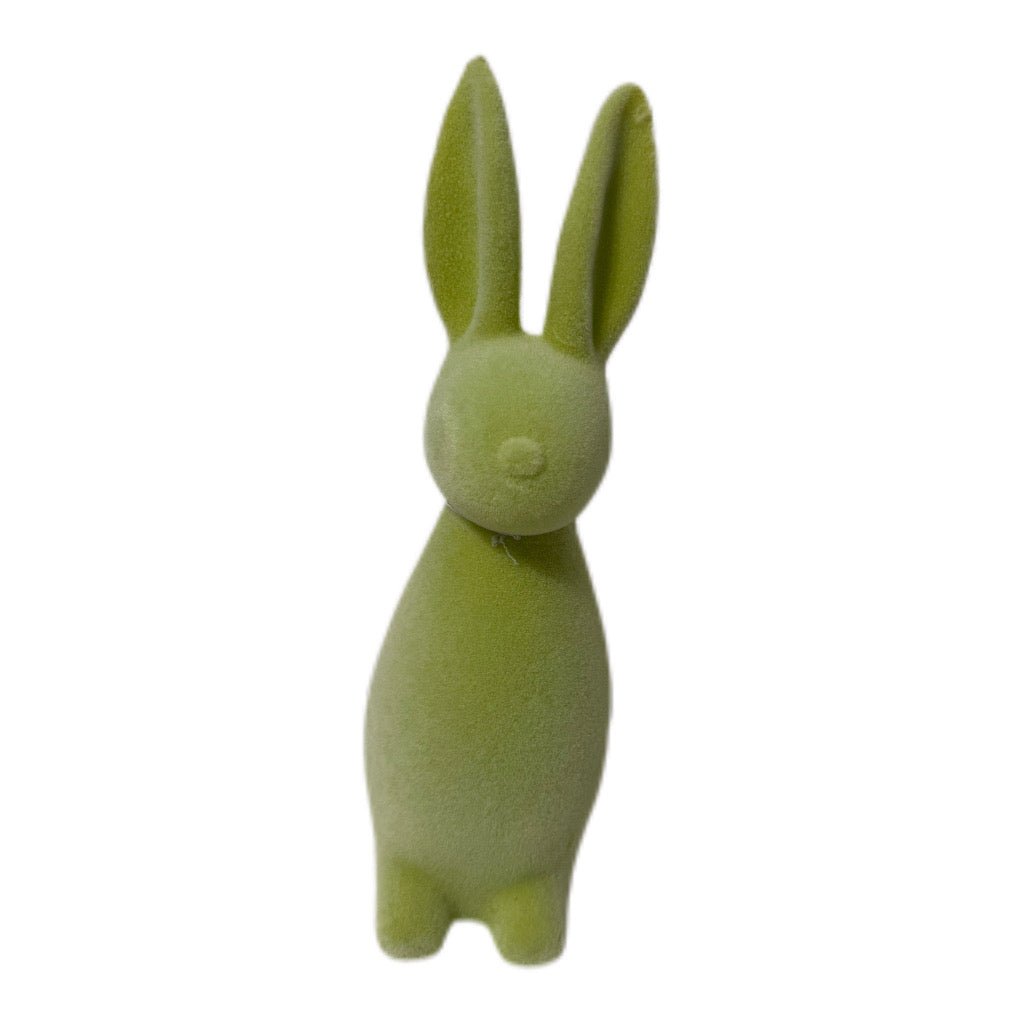 Osterhase beflockt in Grün 30 cm von Wurm - JP Lifestyle & More