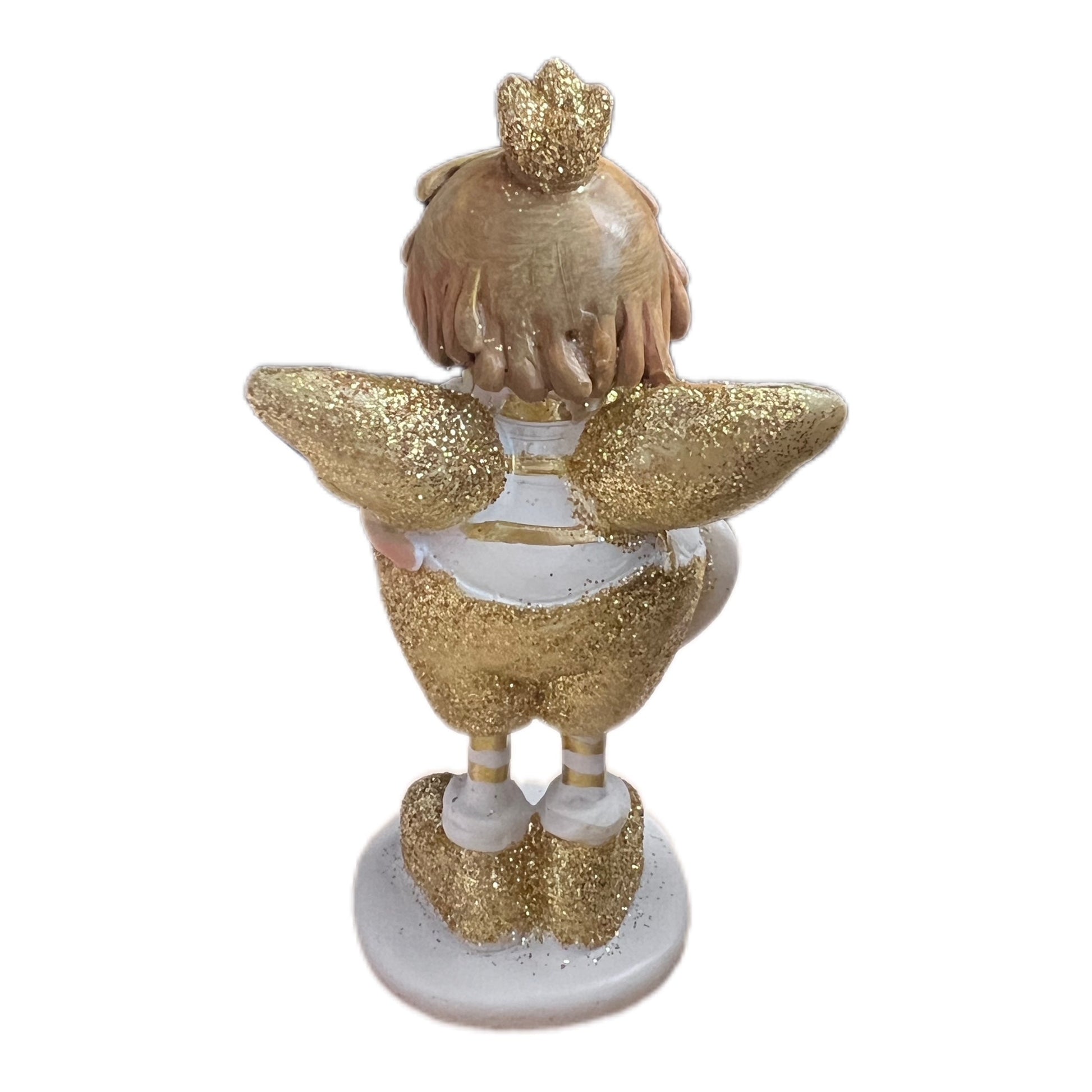 Schutzengel Figur mit goldenen Flügel 10 cm - JP Lifestyle & More