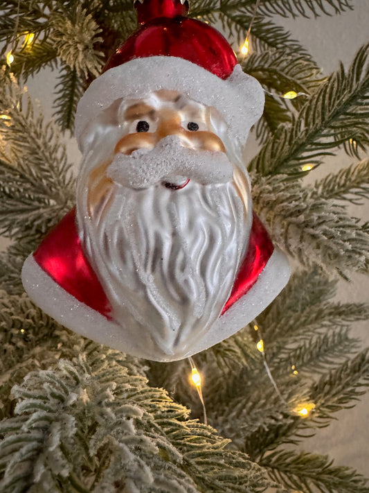 Weihnachtskugel Weihnachtsmann in Rot aus Glas von By Lauco - JP Lifestyle & More